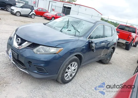 2015 Nissan Rogue S из США, поврежденный, VIN KNMAT2MV8FP529970